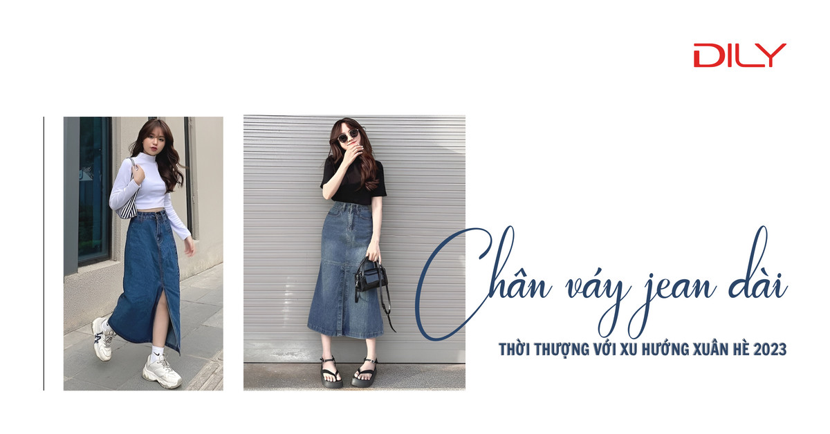 chân váy jean dài giá tốt Tháng 8 2023  Mua ngay  Shopee Việt Nam