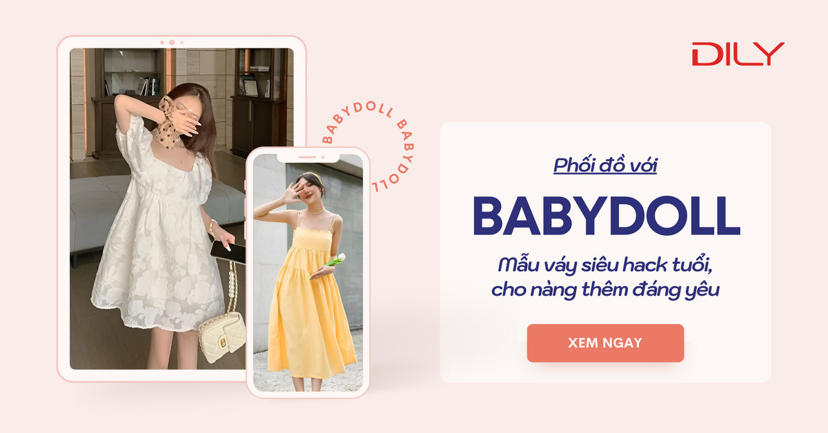 Váy babydoll tay ngắn dáng ngắn, đầm baby doll thêu hoa dễ thương, phong  cách Hàn Quốc | Shopee Việt Nam